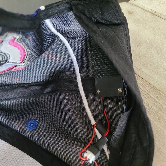 Bang Energy Drink Neon Light Up Hat Cap Multicolored Splatter SnapBack - Picture 5 of 12